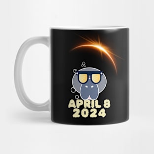 Funny Manatees 2024 Solar Eclipse Mug